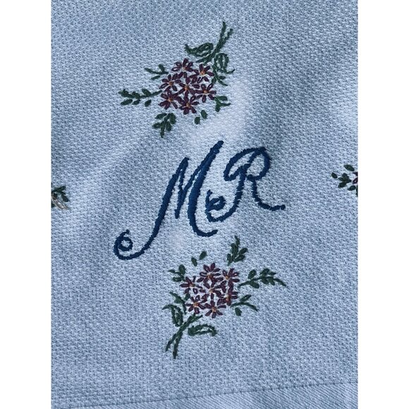 Mr. & Mrs. Hand Embroidered Tea Towels Set - Picture 12 of 14